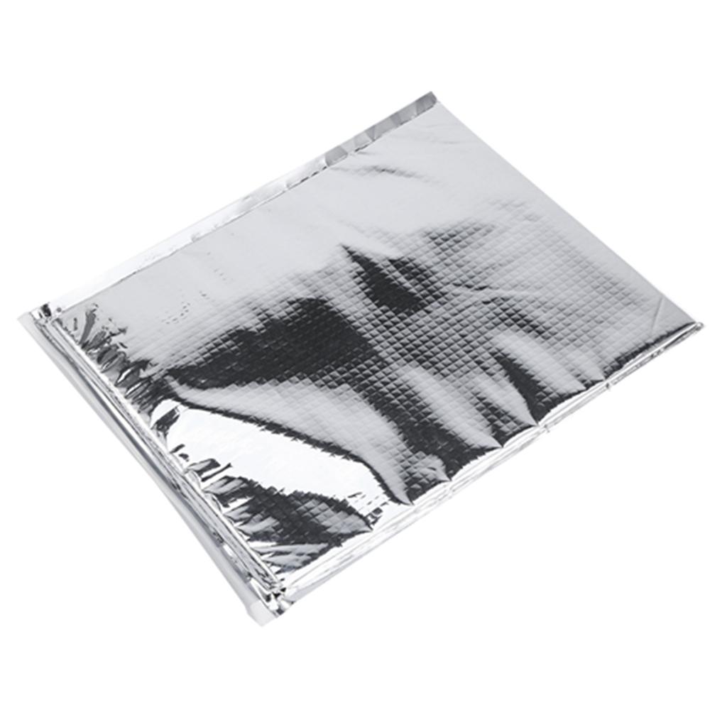3 Typen 5er-Set Aluminiumfolie Isoliert Lebensmittelaufbewahrungstasche Thermokühltasche Silber