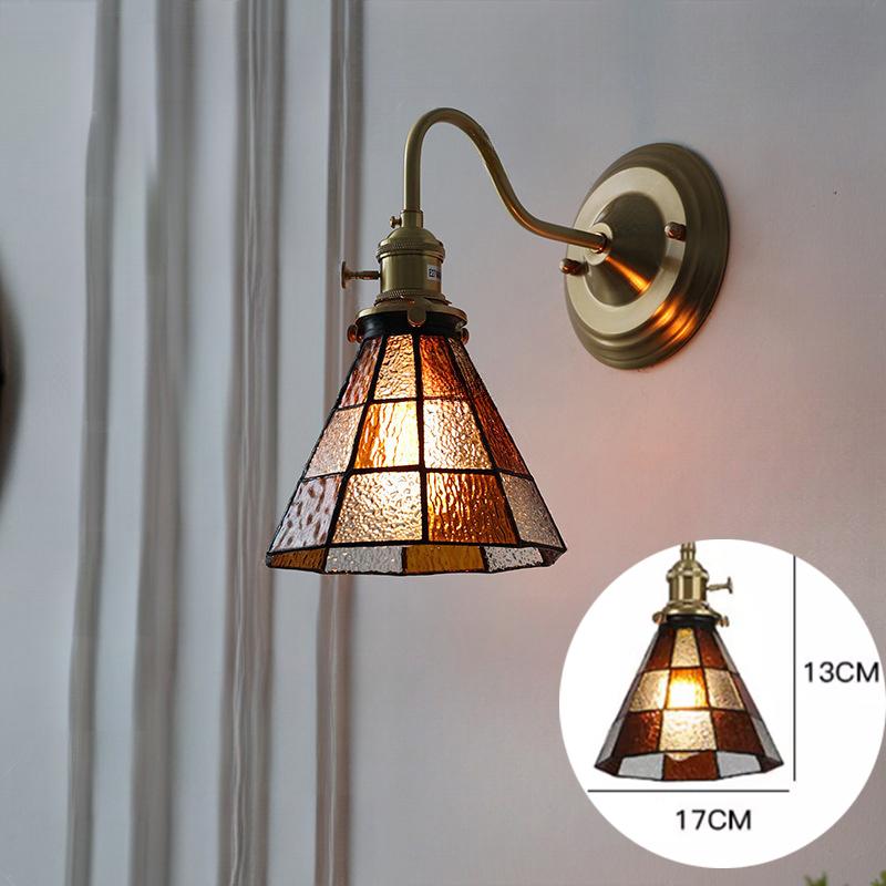 Bedroom LED Wall Lamp Indoor Vintage Interior Lighting Adjustable Night Light For Bedroom Dining Room Cafes Wall Sconce Brass