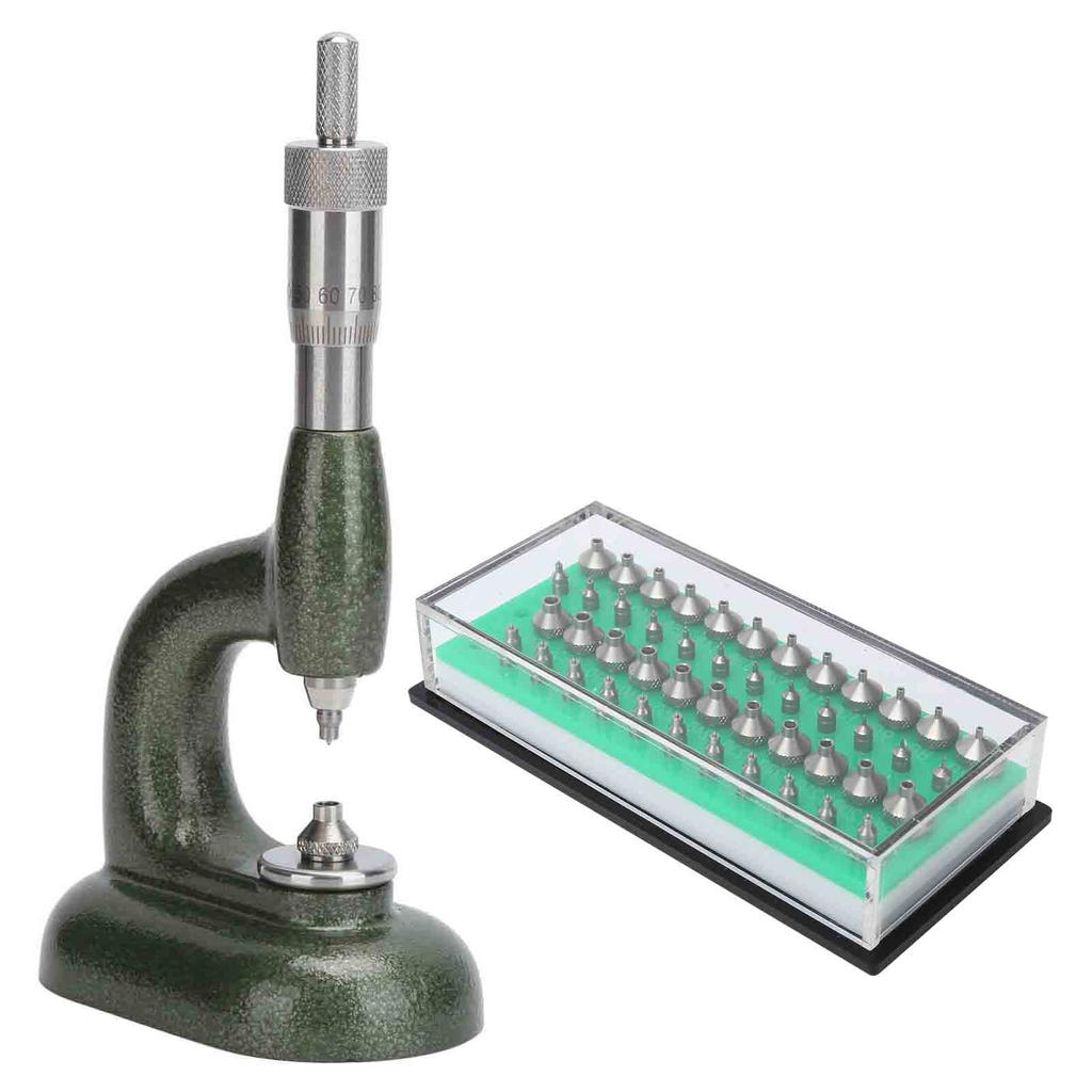 Watch Repair Tools Watchmaker Rhinestones Setting Machine Thread Pitch MicrometerDark Green