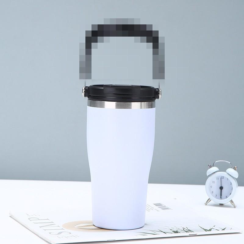 Stainless Steel Vacuum Insulated Travel Mug With Handle 20oz Double Wall Thermos Outdoor Sports Car Office
