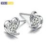 New Fashion Earrings Wholesale Earrings, Fashion Jewelry, Heart Shaped Crystal Earrings-white Crystal Hot Sale Earrings