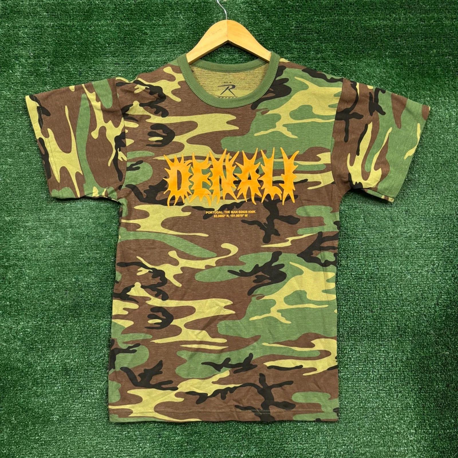 

Portugal the Man Shish Denali Rock Band Camo T-shirt Size Medium 3XL