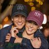 RICYGVM MOM DAD Letter Baseball Cap Family Couple Peaked Hat For Unisex WoUnisex Retro Cotton Trucker Hat Solid Color Sun Visors