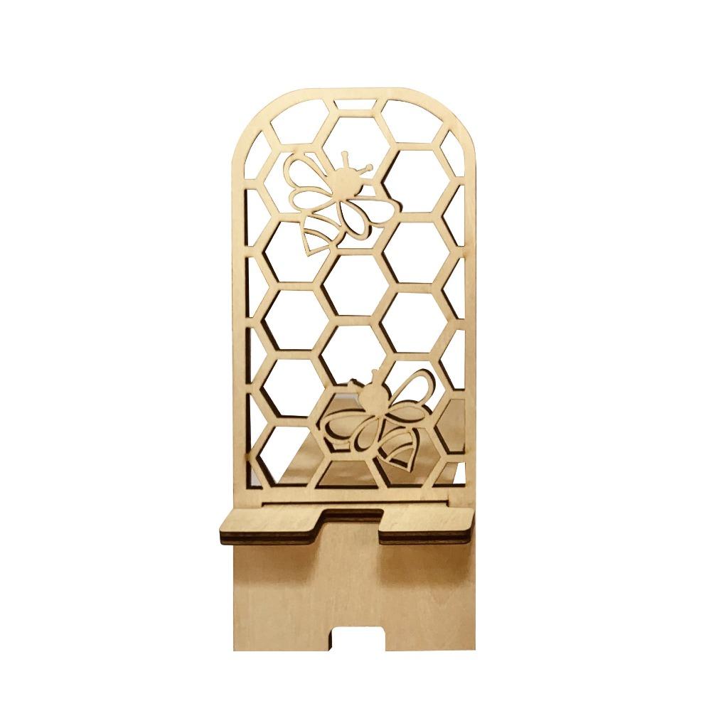 

Деревянная подставка-кронштейн Полая Подставка для мобильного телефона Настольный держатель для телефона Офис Style 6