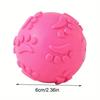 TPR Squeaky Paw Print Ball Interactive Pet Toy Fun Sound Chew Play for Dogs Teething Boredom Relief