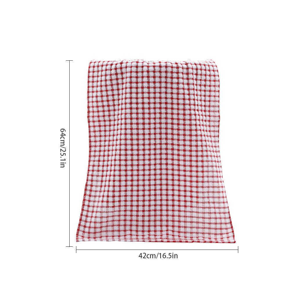 Dish Cloth Cotton Dry Kitchen Towel Absorbent Cleaning Tea Rag Kitchen Duster Towel