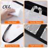 Dust Proof Closet Storage Bin Clear Clothes Bag with Zipper, 40L Capacity Reinforced Handles Moving Bag, Under Bed for Comforters Foldable PVC