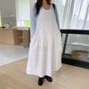 New ArrivalS Open Run Women S claSSic Solid Long dreSS looSe Fit SleeveleSS