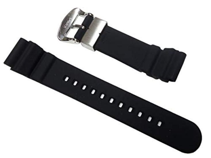 PROSPEX 20mm SBDJ019 Genuine Silicone Rubber Strap Band R035011J0 Compatible with Black [Seiko] (Also SBDJ017/SBDL047/SBDL049)