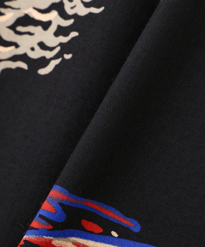 Schott x PJ x Pineapple Juice RAYON SHIRT ALOHALAND Men's XL 010 Black 782-5123016