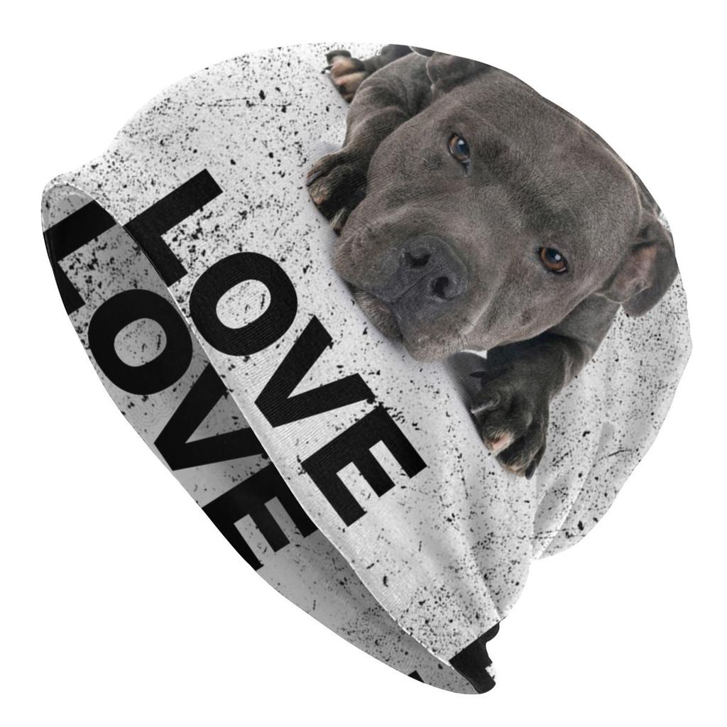 Niestandardowe śpiący Bull Terrier pies luźna czapka typu beanie kobiety unisex zwierząt szczeniak Hip Hop dzianiny Skullies czapki czapki na zimę
