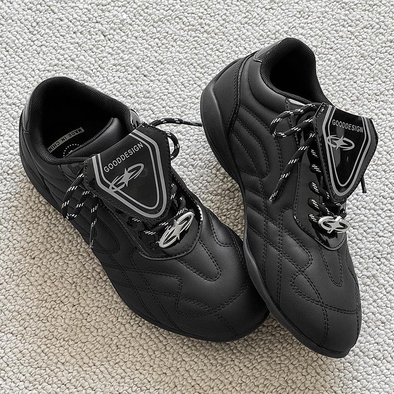 Turbo Racing Unisex Thin-Soled Black Casual Soccer and Commuting Shoes