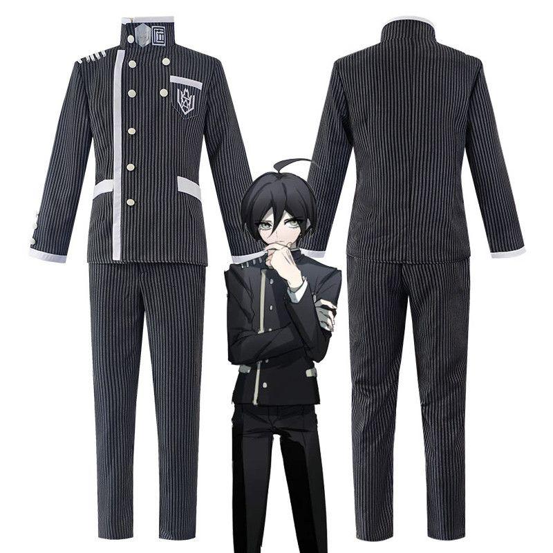 Danganronpa V3 Saihara Shuichi Cosplay Costume Exquisite School Uniform With Wig