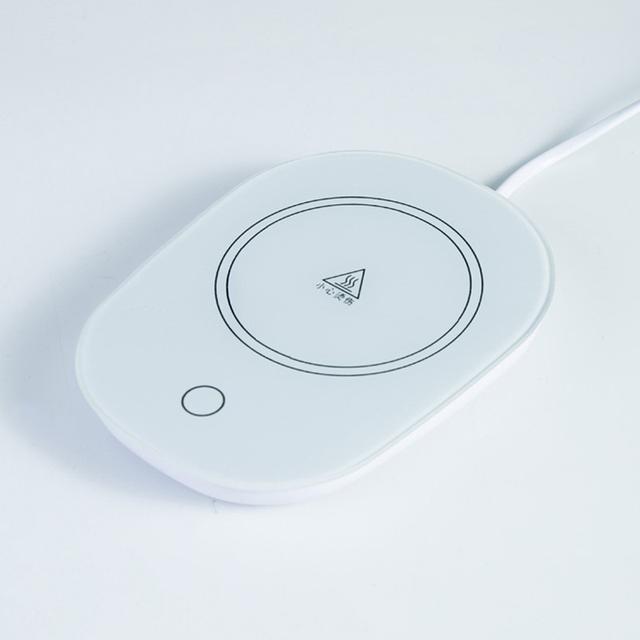 Hrnek na kávu Ohřívač podložka Ohřívač šálků Podložka na stálou teplotu Vyhřívání USB Sada podložky pod elektrický hrnek Mléko Čaj Voda Dárek do domácí kanceláře