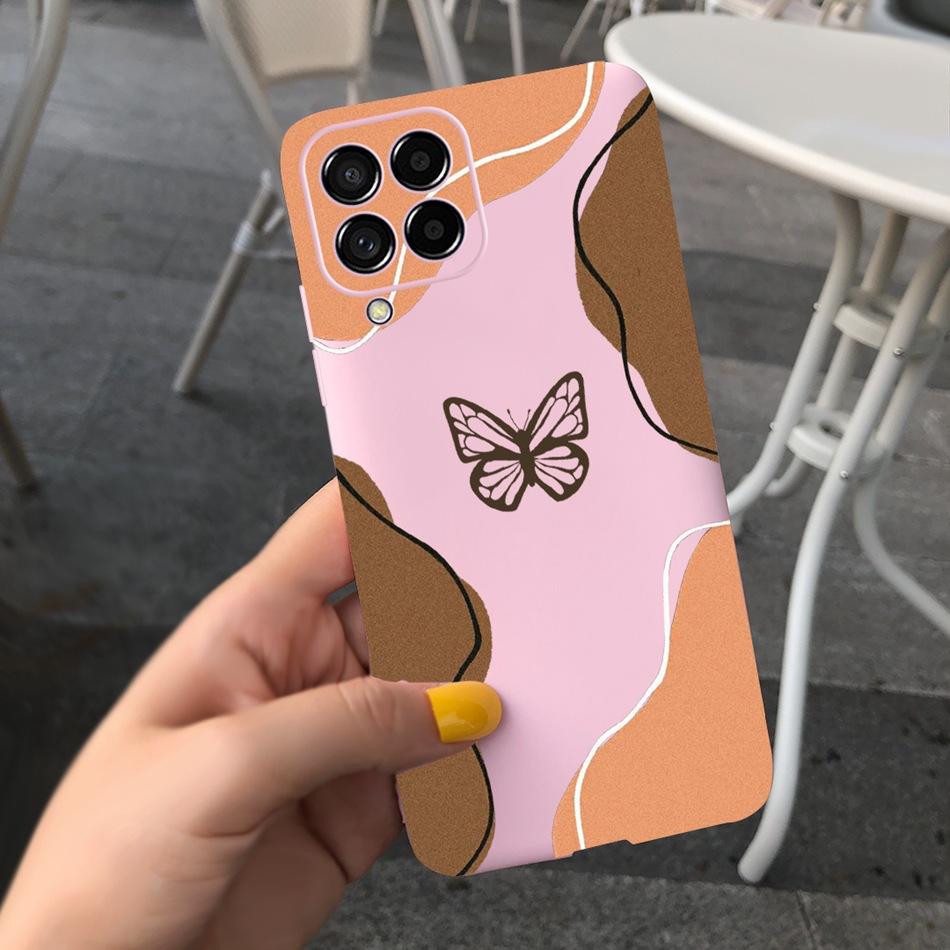 For Samsung Galaxy M53 Phone Case Fashion Cute Pattern Macaroon Silicone Soft Cases For Samsung M53 M33 M22 4G 5G Back Cover