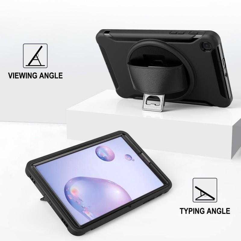 Galaxy Tab A 8.4 2020 T307 Protective Case With Rotating Handheld Stand Shockproof TPUPC Back Cover In Multiple Colors