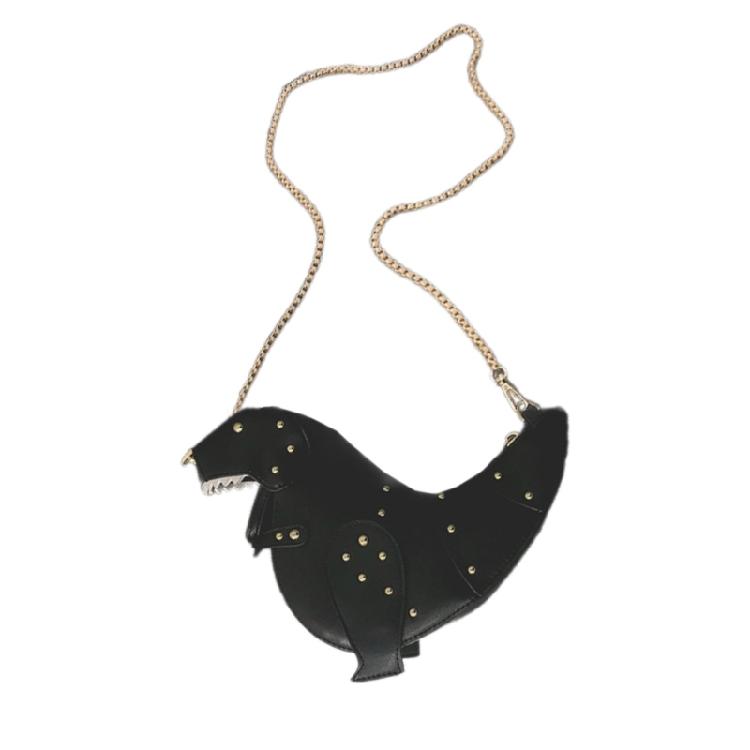 Chic PU Dinosaur Handbag Shoulder Bags Lightweight Crossbody Bag for Girls