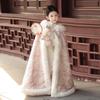 Mädchen Kapuzen-Hanfu-Umhang - Warmer Herbst/Winter Prinzessinnen-Schal im chinesischen Stil