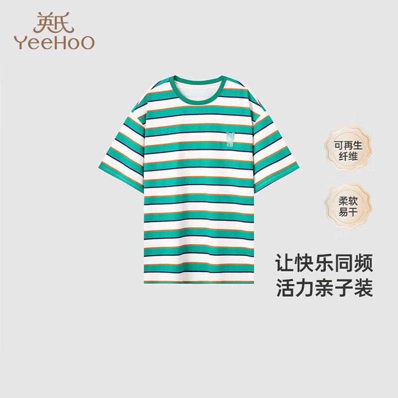 YEEHOO Parent-Child Quick-Dry Casual Sports Striped T-Shirt