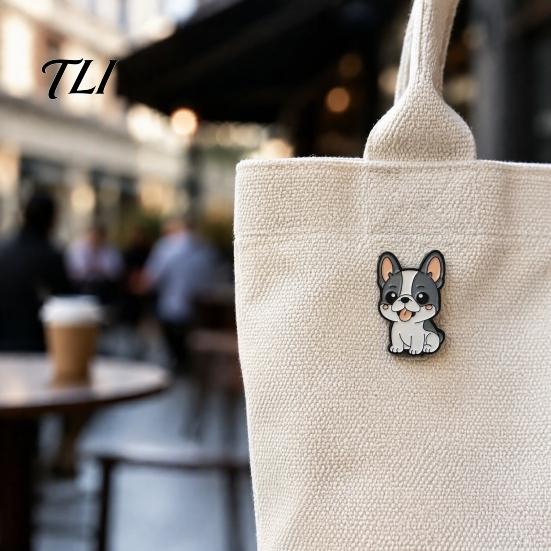 Hund Broschen Pin Cartoon Emaille Brosche, Legierung Welpen Revers für Männer Frauen, Mini Dekoratives Abzeichen Kleidung Tasche Hut Schal Anzüge