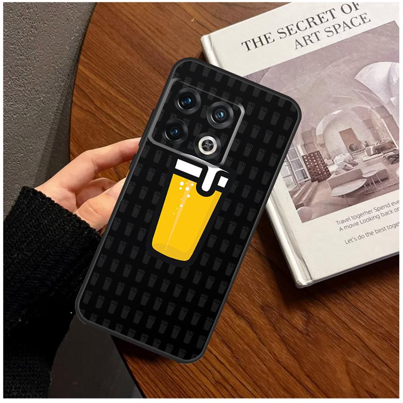 Beer Cup For OnePlus 13R 10R 12R 10T 8T 13T 11 12 13 15 Case For OnePlus Nord 5 CE 2 3 4 Lite N20 N30