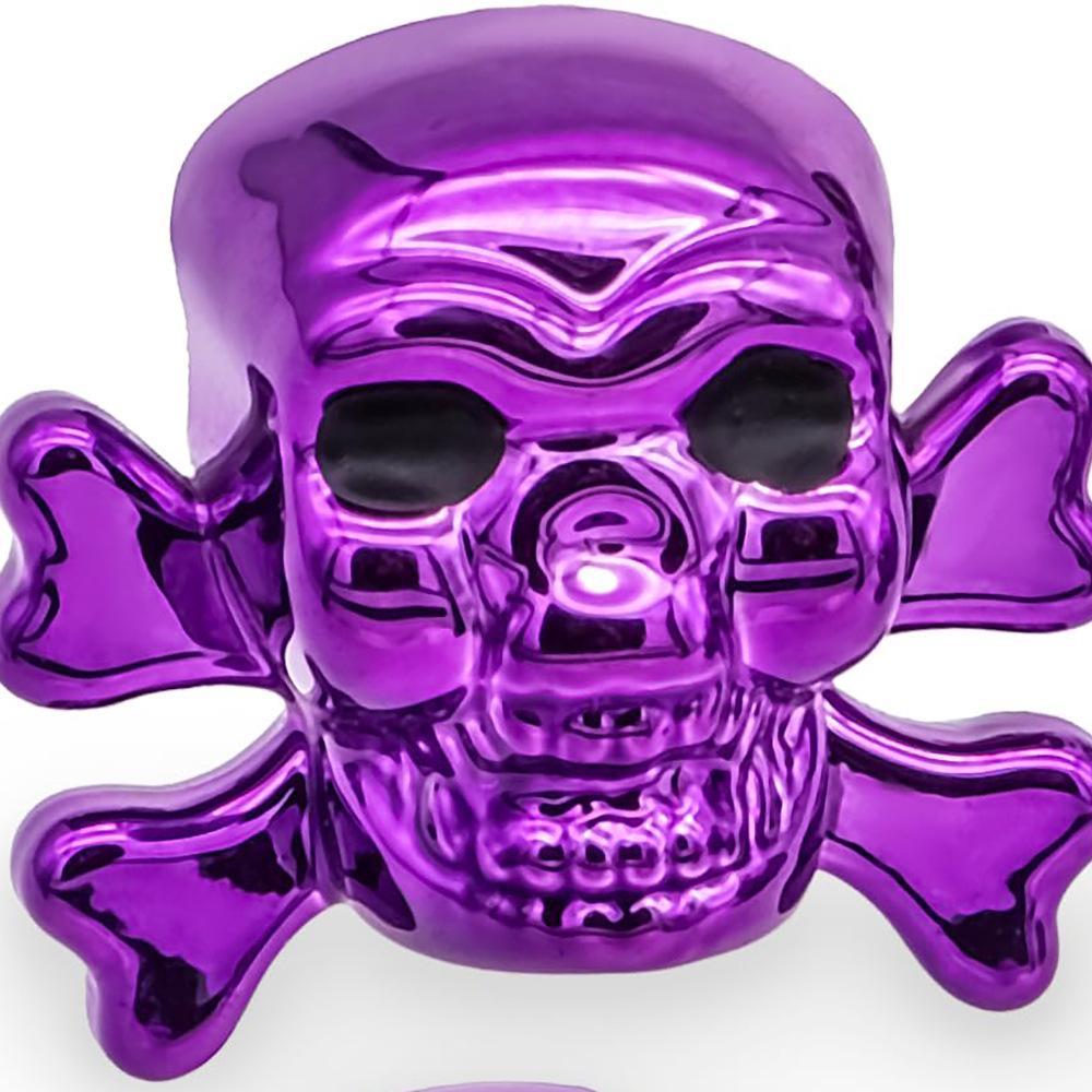Tapa de válvula de neumático de coche con forma de calavera para modificaciones personalizadas