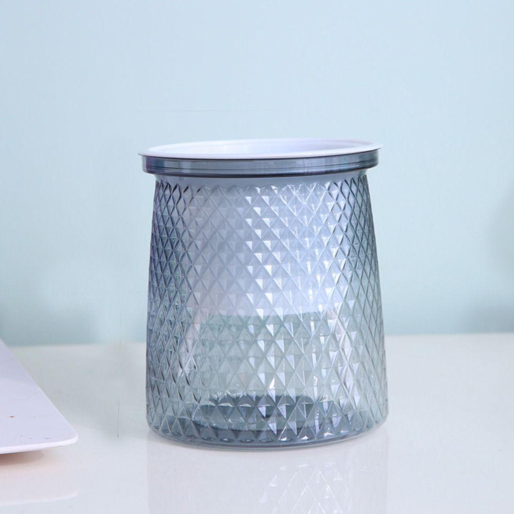 Plastic Self Watering Plant Pot Transparent Lazy Potted Flower Pot Flower Vase  Fish Tank Tabletop