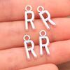 Zinc Alloy Alphabet Charms: 2 Colors, 26 Letter Pendants for Jewelry, Handbag, and Mobile Phone Accessories