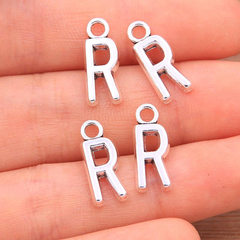 Zinc Alloy Alphabet Charms: 2 Colors, 26 Letter Pendants for Jewelry, Handbag, and Mobile Phone Accessories