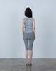 Yokitoki Folding Shirring Capri Leggings [Grey]