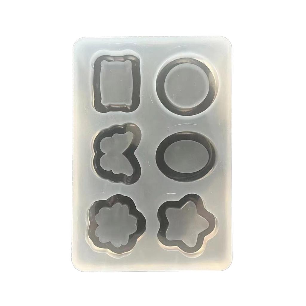 Heart Round Silicone Mould Quicksand Resin Filler Crystal Epoxy Resin Mold Filling Accessories DIY Jewelry Casting Mould