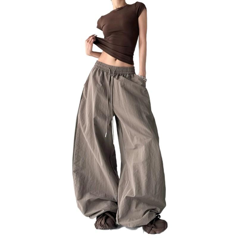 High-Waist Loose Wide-Leg Pants Men Women Quick-Dry Outdoor Trousers 2026 Streetwear