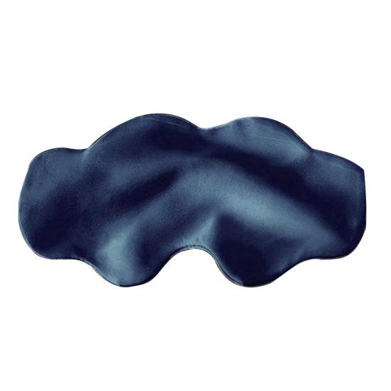 

Silk Sleep Eye Mask for Men Women Nap Night Sleeping Light Blocking Eye Cover Breathable Travel Blackout Blindfold with Adjustable Strap темно-синього кольору