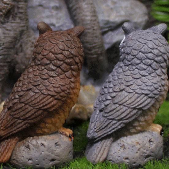 1/4 ks Socha sovy Realistická Vnitřní Venkovní Umělecké Řemeslo Ornament Nádvoří Park Farma Soví Socha Pryskyřicová Zahradní Dekorace