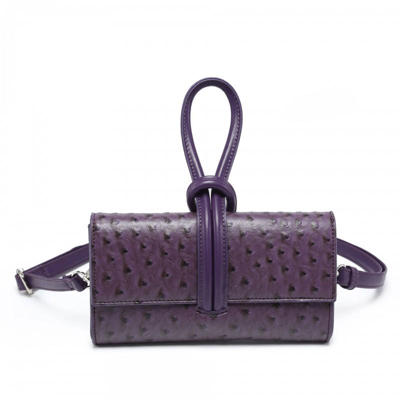 Womens Small Crossbody Bag Ostrich Mini Handbag Trendy PU Leather Daily Use