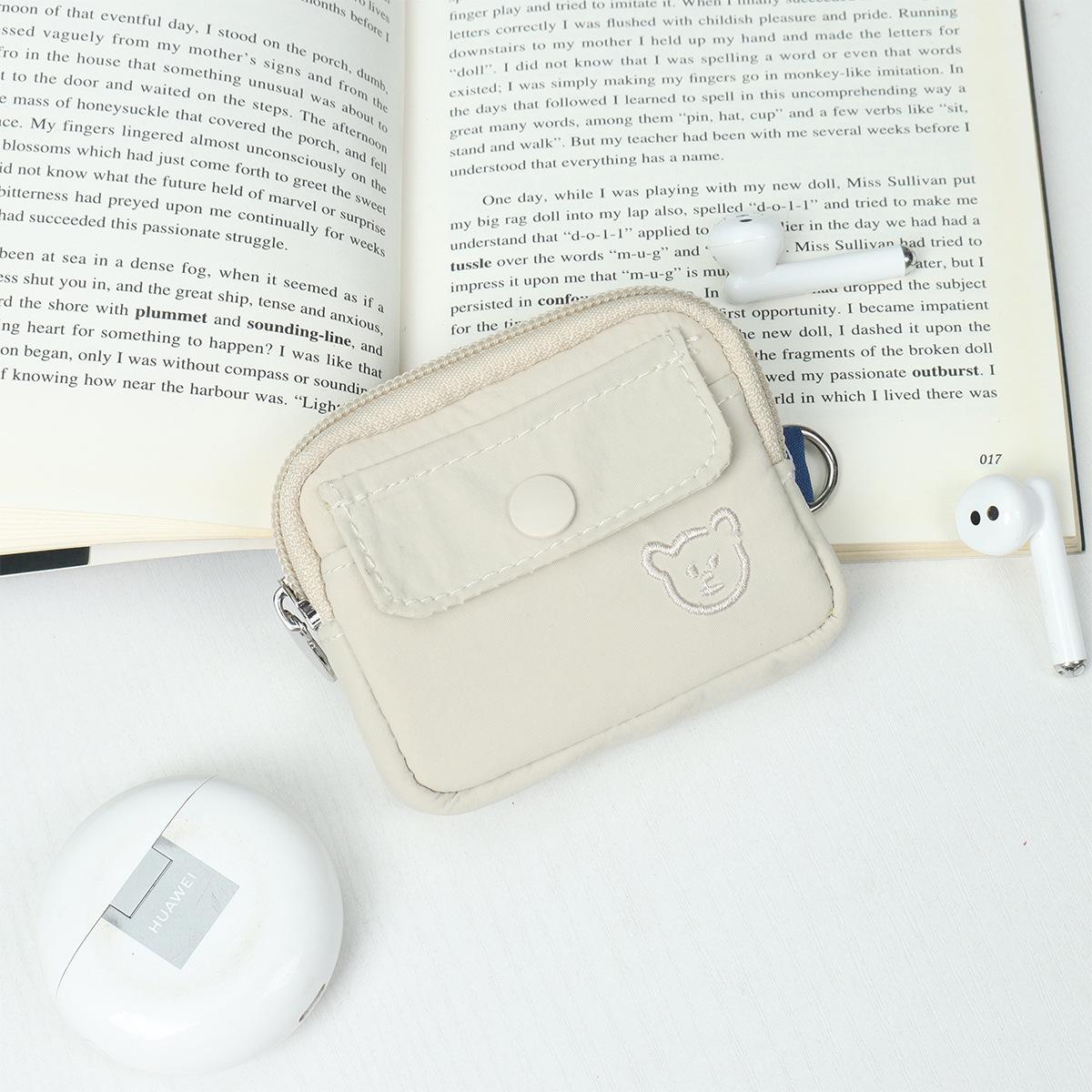 

Компактный кошелек, кошелек для монет и наушников белый/слоновая кость