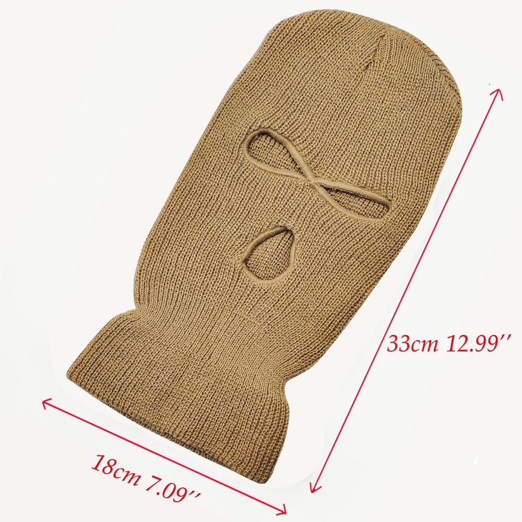 [Trifong] Balaclava, Cold Protection, Khaki, Balaclava, For Winter, Not Stifling,