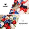 Wall Hanging Wreath Flower Garland Independence Day Garden Pendant Door Decoration