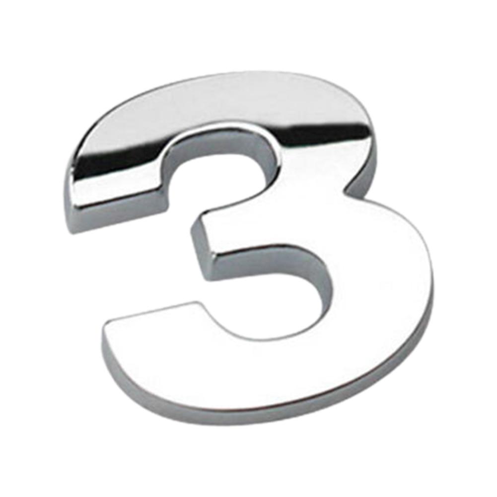 Cars Auto Parts Badge Car Emblem Decals Auto Ornamentsation Sticker Number Self-adhesive Letter