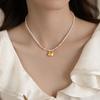 Elegant Pearl Pendant Necklace: Chinese Style Choker for Women - High-End Fashion Versatile Accessory