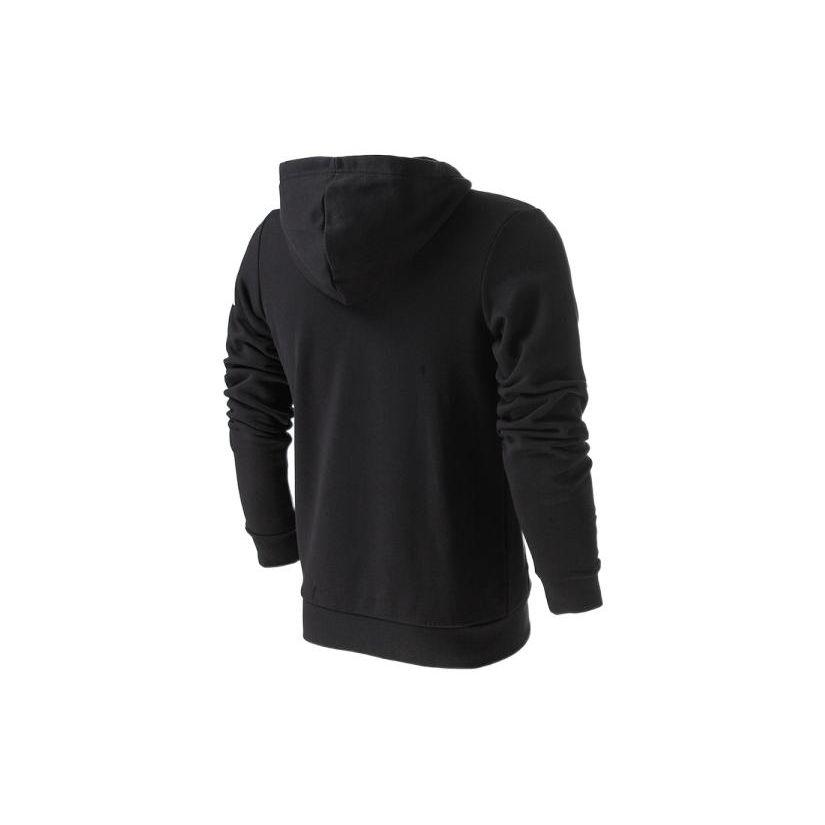 Adidas Logo Print Zip-Up Hooded Jacket Men Outerwear Black BK3717