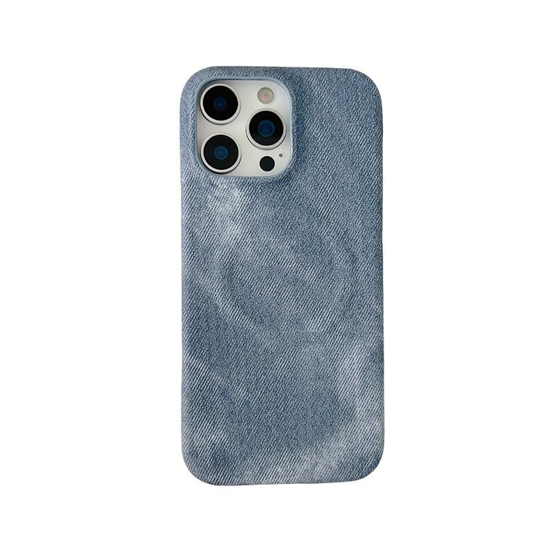 Applicable to iPhone17ProMax denim pattern magnetic mobile phone case skin feeling Apple 16Pro anti-drop 15 protective case