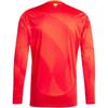 adidas Spanien 24 Langarm Heimtrikot Logo Print Design Lässiger Pullover Fußballshirt Herren Oberteile Rot IP9330