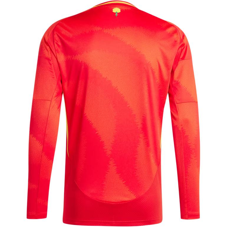 adidas Spanien 24 Langarm Heimtrikot Logo Print Design Lässiger Pullover Fußballshirt Herren Oberteile Rot IP9330
