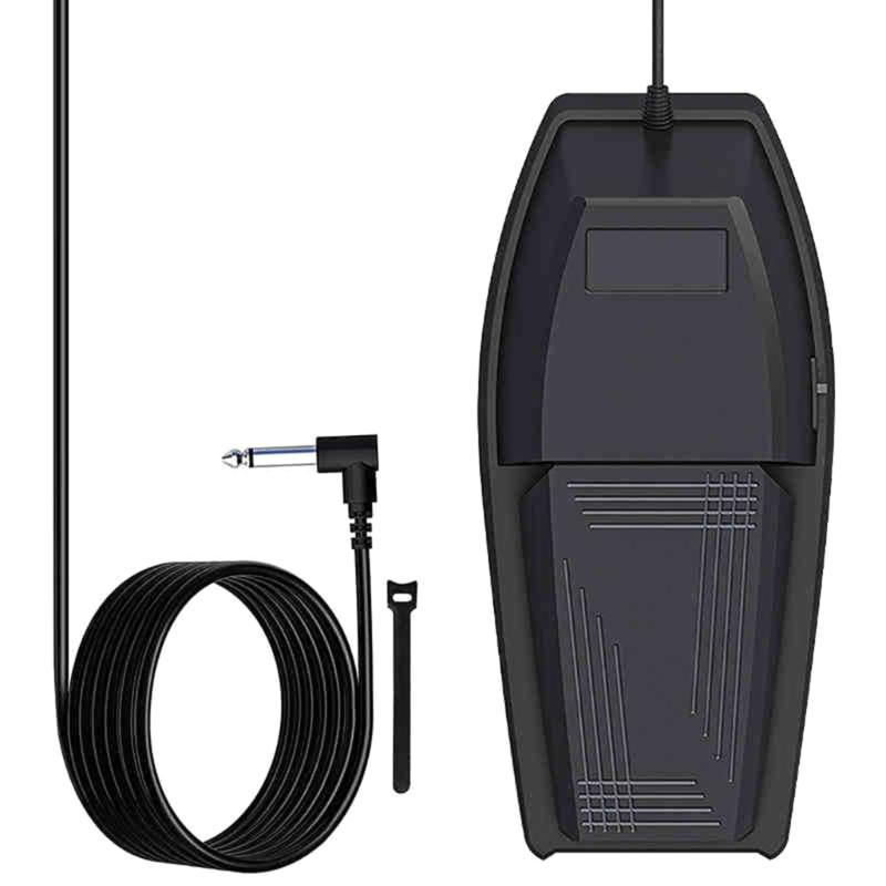 Foot Pedal Professional Sustain Pedal Perfect for Electronic Keyboards Devices Polarity Reversible Design Extended Cord 1