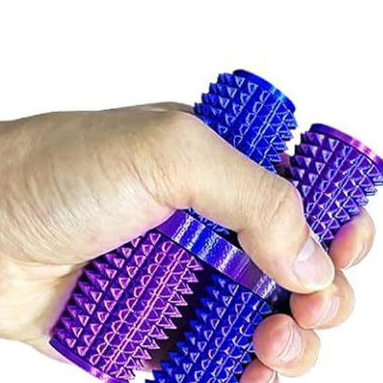 Spiky Grippie Stim Fidget Toy Rotatable Stress Relief Teens Adults Pocket 3D Printed Pain Stimming Tool Portable Bumpy Roller Sensory Toy