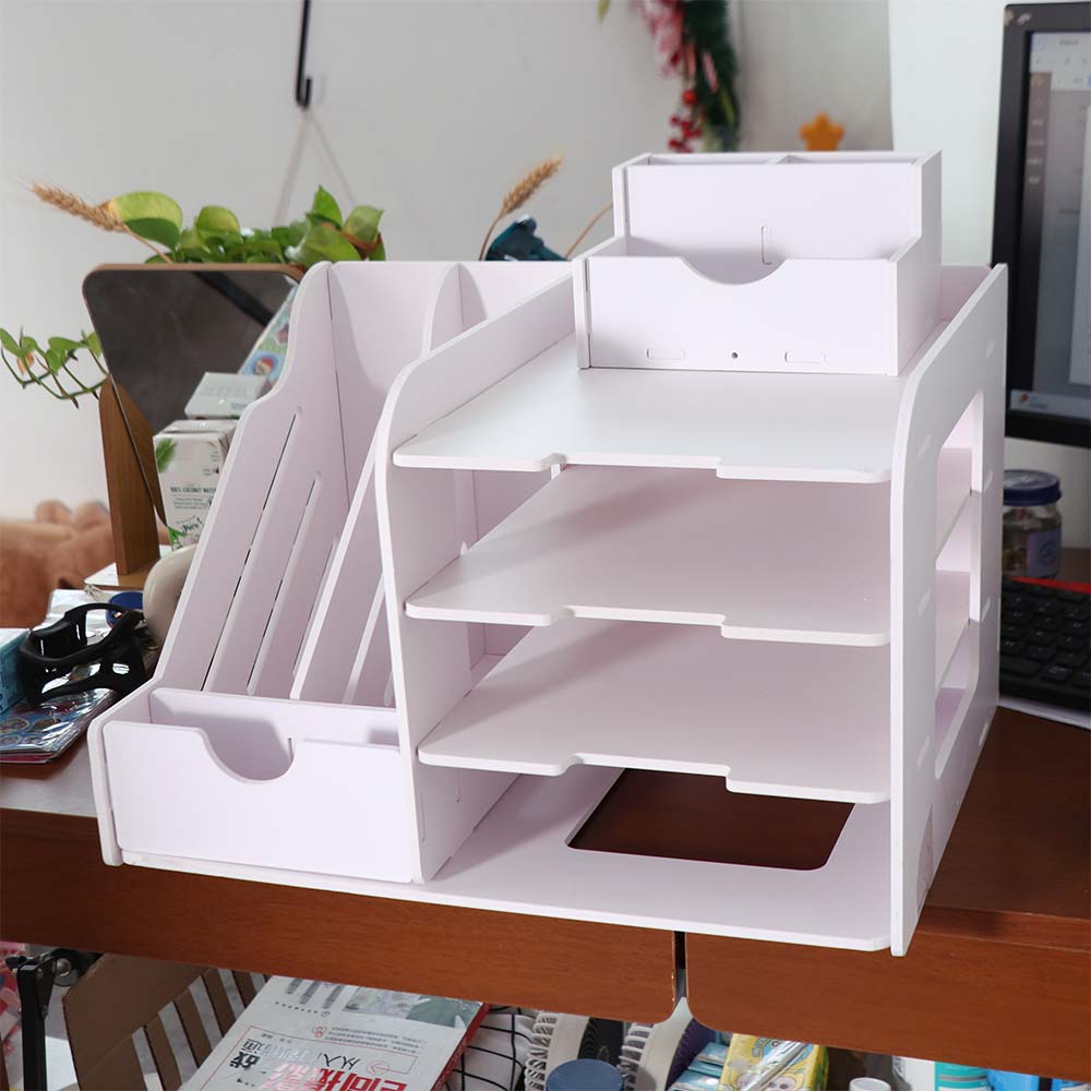 Thickened Desktop Organizer Large Capacity File Sorter File Storage Rack  School