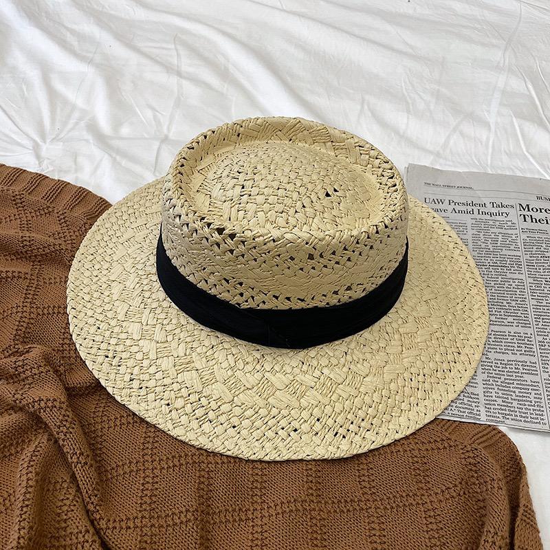 Summer Hat for Women Men Panama Straw Hats Travel Beach Sun Hat Wide Brim Fedora Jazz Hat UV Protection Holiday Hats
