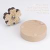 1pc flower shape thread cutter, hand sewing thread & yarn cutting tool, wool yarn cutting wooden frame, DIY sewing craft tool