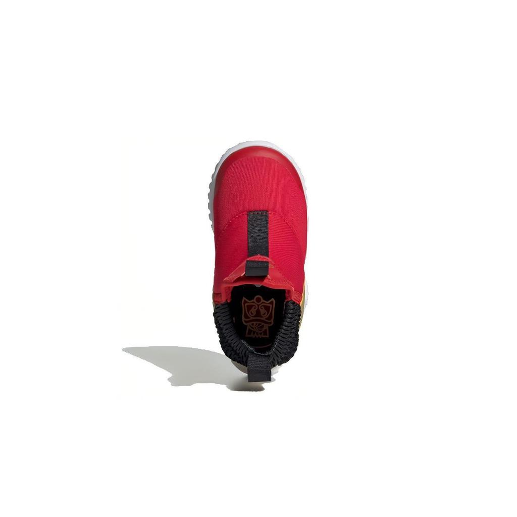adidas Rapidazen I Round Tip Breathable Lightweight Breathable And Lightweight Low Top Toddler Shoes Red Gold EH1695